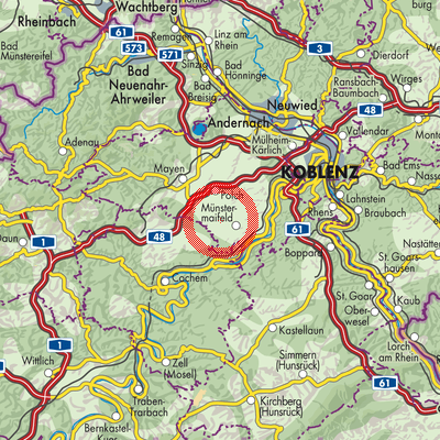Landkarte Naunheim