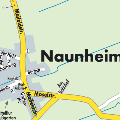 Stadtplan Naunheim