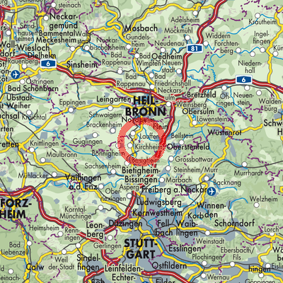 Landkarte Neckarwestheim