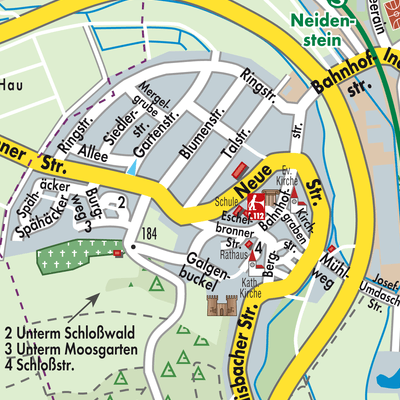 Stadtplan Neidenstein