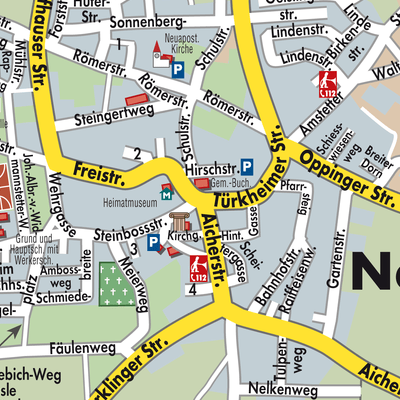 Stadtplan Nellingen