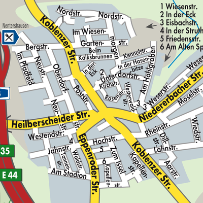 Stadtplan Nentershausen