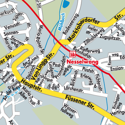 Stadtplan Nesselwang