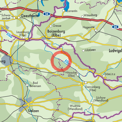 Landkarte Neu Darchau