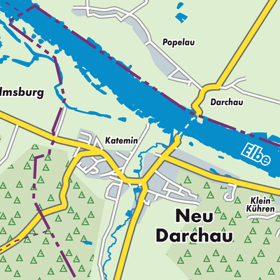 Übersichtsplan Neu Darchau