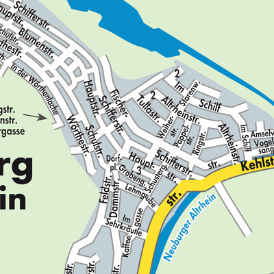 Stadtplan Neuburg am Rhein