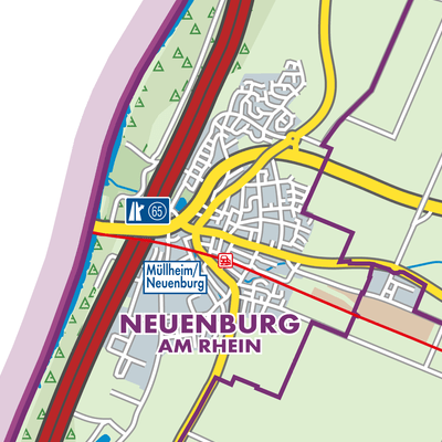 Übersichtsplan Neuenburg am Rhein