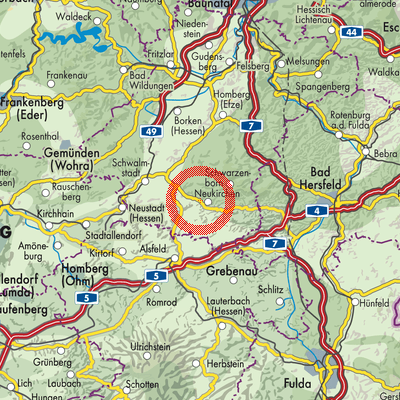 Landkarte Neukirchen