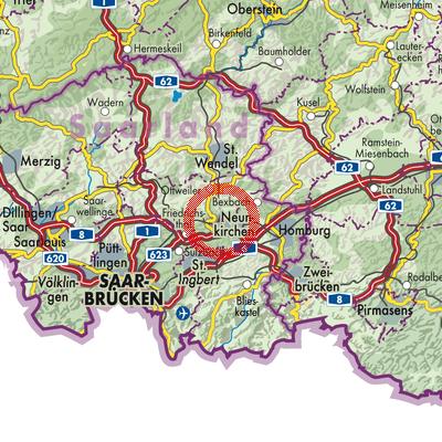 Landkarte Neunkirchen
