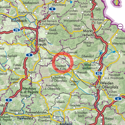 Landkarte Neustadt am Kulm