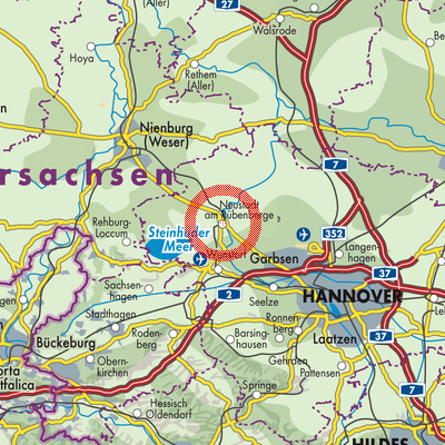 Landkarte Neustadt am Rübenberge