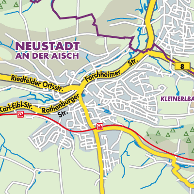 Übersichtsplan Neustadt an der Aisch