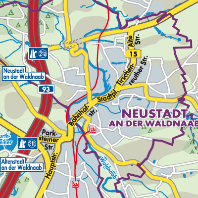 Übersichtsplan Neustadt an der Waldnaab
