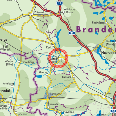 Landkarte Neustadt (Dosse)