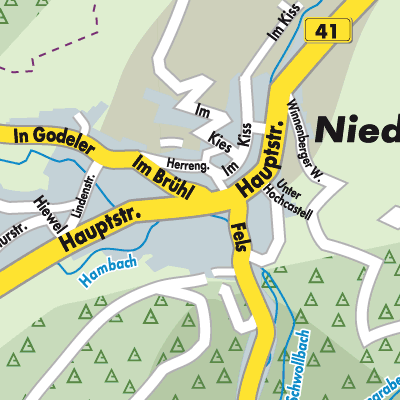 Stadtplan Niederbrombach