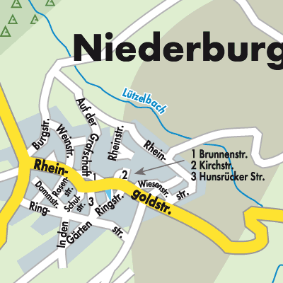 Stadtplan Niederburg