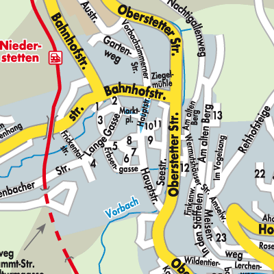 Stadtplan Niederstetten