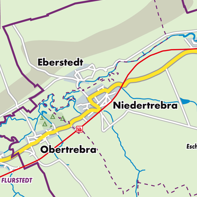 Übersichtsplan Niedertrebra