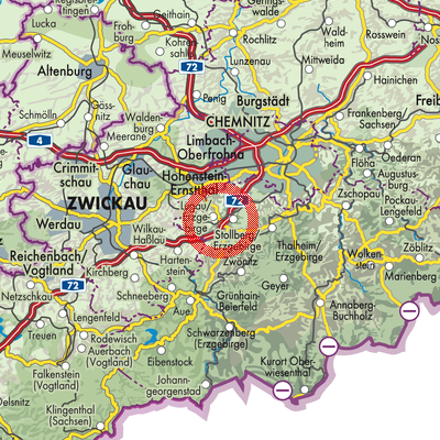 Landkarte Niederwürschnitz