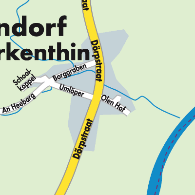 Stadtplan Niendorf bei Berkenthin