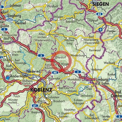Landkarte Nordhofen