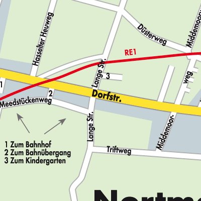 Stadtplan Nortmoor