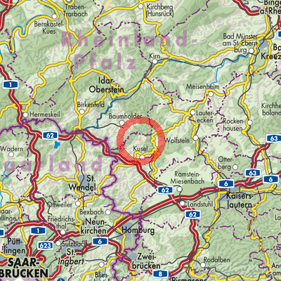 Landkarte Oberalben