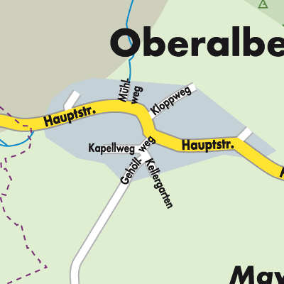Stadtplan Oberalben