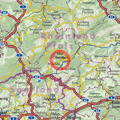 Landkarte Oberbrombach