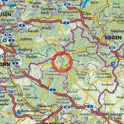 Landkarte Obererbach