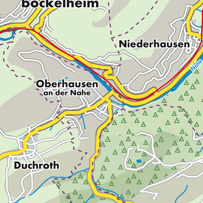 Übersichtsplan Oberhausen an der Nahe