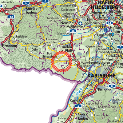 Landkarte Oberhausen