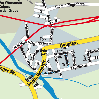 Stadtplan Obermaßfeld-Grimmenthal