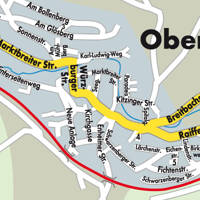 Stadtplan Obernbreit