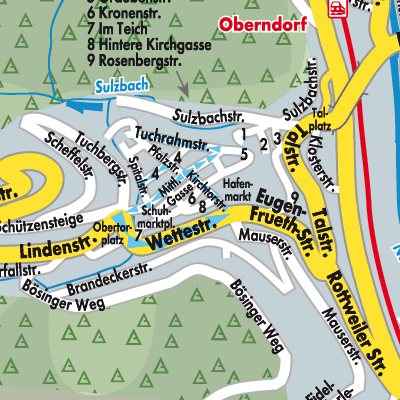 Stadtplan Oberndorf am Neckar