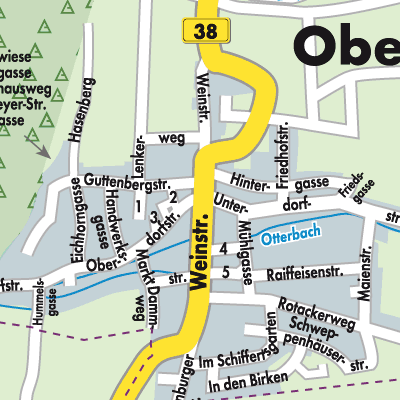 Stadtplan Oberotterbach
