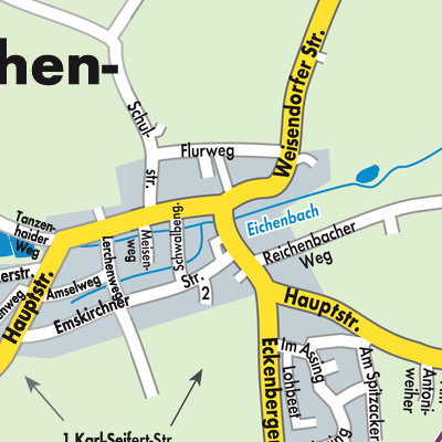 Stadtplan Oberreichenbach