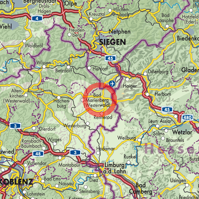 Landkarte Oberroßbach