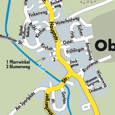 Stadtplan Oberroth