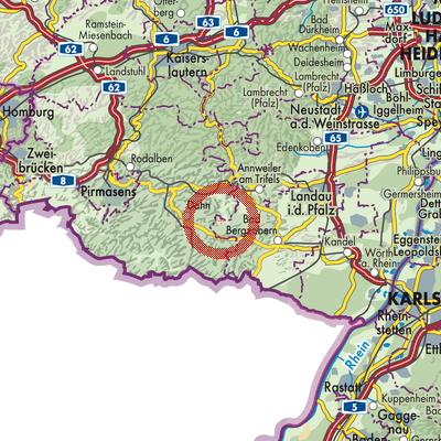 Landkarte Oberschlettenbach