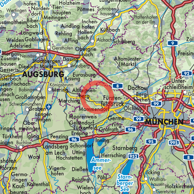 Landkarte Oberschweinbach