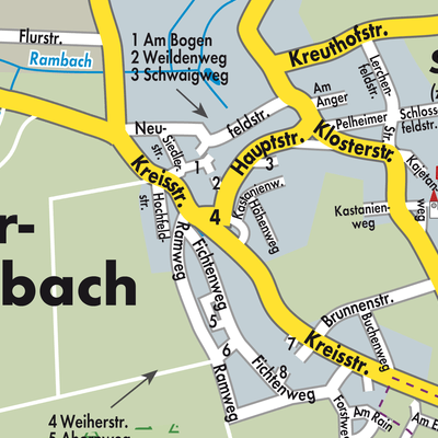 Stadtplan Oberschweinbach