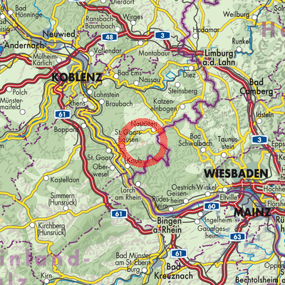 Landkarte Oberwallmenach
