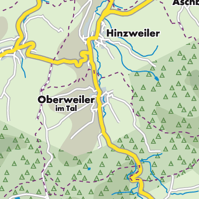 Übersichtsplan Oberweiler im Tal
