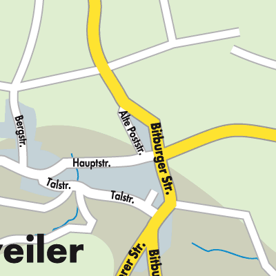 Stadtplan Oberweiler
