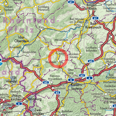 Landkarte Oberweiler-Tiefenbach