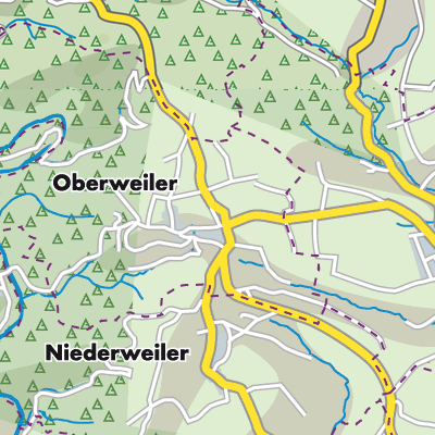 Übersichtsplan Oberweiler