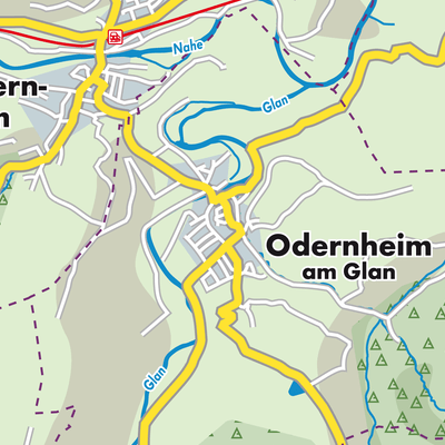 Übersichtsplan Odernheim am Glan