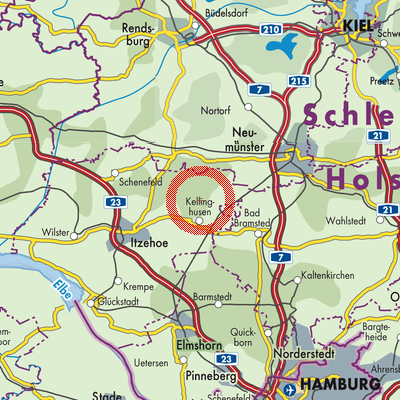 Landkarte Oeschebüttel