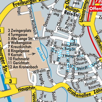 Stadtplan Offenburg